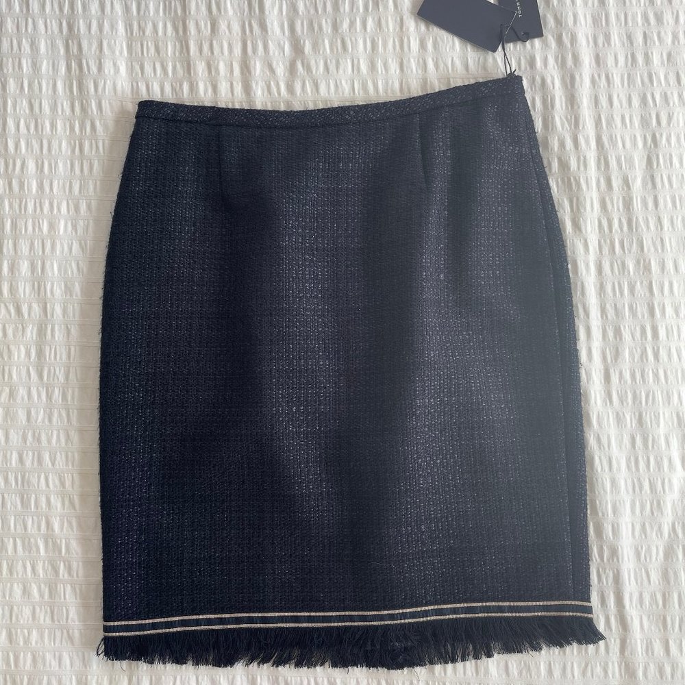 Navy Woven Pencil Skirt - Tommy Hilfiger